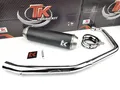 Auspuff Turbo Kit Custom Style Chrom Sport Daelim VT 125 4T 4 Takt Auspuffanlage