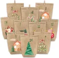 Adventskalender 24 Weihnachtskalender Geschenktüten Kraftpapier Selbst Gestalten