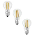 Osram LED Classic A 60, Filament, EEK A, 3,8 W, 806 lm, E27, warmweiß, klar, 3er Pack