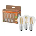 3er Set OSRAM E27 LED Lampe Classic klar 3,8W wie 60W warmweißes Licht 2700K - Energy efficiency class A - besonders effizient