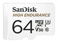 SanDisk High Endurance microSDXC UHS-I U3 Speicherkarte + Adapter 64GB