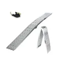 TRUTZHOLM 1x Alu Auffahrrampe klappbar 226 cm Traglast 680 kg grau Motorradrampe Verladerampe für Motorrad, Quad, ATV, Rasenmähertrecker Heavy Duty, extrem leicht