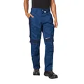 pka BESTWORK Arbeitshose Herren mit Stretch-Bund & Kniepolster-Taschen in Kornblau/Marine Größe 46