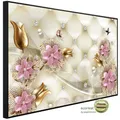 papermoon Infrarotheizung "EcoHeat - Muster mit Blumen", Matt-Effekt - bunt