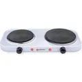 ALPINA Doppelkochplatten, 2500 Watt, Weiß