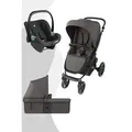 ABC Design Sierra All in One Kinderwagen Set inkl. Tulip Babyschale, Farbe Kinderwagen: Pea