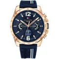 Tommy Hilfiger COOL SPORT 1791474 Herrenarmbanduhr - Gold/Dunkelblau