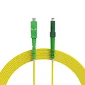 nexinex - 30m Glasfaserkabel LC/APC auf SC/APC Patchkabel | LWL Simplex Singlemode OS2 FTTH Glasfaser Lichtwellenleiter Kabel