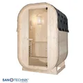 Sanotechnik LINDHOLM Außensauna Sauna für 1-2 Personen 128,2x120x194 cm Ofen