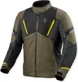 Revit Undulate H2O wasserdichte Motorrad Textiljacke, braun/grau, XL