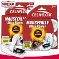 Substral Celaflor 2x 2 Stück Mausefalle Ultra Power Schlagfalle Haus Keller Silo