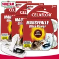 Substral Celaflor 3 x 2 Stück Mausefalle Ultra Power Schlagfalle Keller Garage