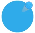 vidaXL Schutzplane, Runde Pool-Abdeckung PE Blau 488 cm