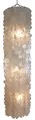 Deckenlampe / Deckenleuchte, Muschelleuchte aus hunderten Capiz, Perlmutt Plät