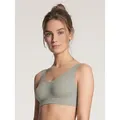 Bustier CALIDA "Elastic", Damen, Gr. L (48/50), N-Gr, grau, Single Jersey, Obermaterial: 94% Baumwolle, 6% Elasthan, unifarben, casual, figurbetont, BHs, mit formstabilen und langlebigen Eigenschaften