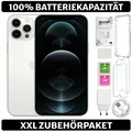 Apple iPhone 12 Pro - 128 GB -Silber - 100% BATTERIE - SET -Zustand: GUT