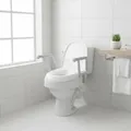 Drive TSE 120 Plus Toilettensitzerhöhung mit Armlehnen - Weiß