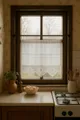 HOSSNER - ART OF HOME DECO Scheibengardine 50 x 75 cm (1 St), blickdicht, Baumwolle, Vintage, Romantische Stickerei