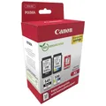 Canon PG-545 XL + CL-546 XL schwarz color Druckköpfe + 50 Blatt Fotopapier 10x15