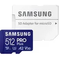 512 GB . microSDXC karta Samsung PRO Plus 2023 + Adapter