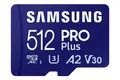 SAMSUNG PRO Plus (2023) mit SD-Adapter, Micro-SDXC Speicherkarte, 512 GB, 180 MB
