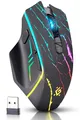 Defender® Uran Kabellose Gaming Maus – Wireless Funkmaus mit RGB, 3200 DPI, FIRE-Taste, 5 Tasten & 120h Akku – Wiederaufladbar via USB-C – für PC & Laptop – Windows/macOS