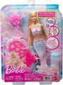 Barbie Bubble Sparkle Meerjungfrau-Puppe mit Seifenblasenfläschchen und -lösung, Tablett und Bürste, extralanges Blondes Haar mit Farbsträhnchen, JLW56