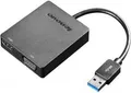 Lenovo Universal USB 3.0 to VGA/HDMI Adapter - Externer Videoadapter - USB 3.0 - HDMI, VGA - für Miix 510-12, 520-12, 710-12, ThinkPad E57X, L470, L570, P51, P71, T470 (4X90H20061)