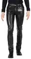 Bockle® NEW FAUX STRETCH LEATHER SKINNY PANTS, W42/L36