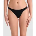 Team Bikinihose Damen Einfarbig - Black-white - 36