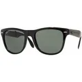 Ray-Ban Sonnenbrille Faltbare Wayfarer 4105 Schwarz Grün Polarisiert 601/58 54mm