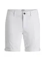 JACK & JONES Herren Chino Shorts Regular Fit 12165604,Weiß,L