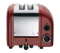 Dualit NEWGEN Premium Toaster 2 Scheiben Rot, handgefertigter Toaster Retro mit ProHeat®-Heizelementen, gleichmäßige Bräune, mechanischer Timer, manueller Hebel, langlebiges Edelstahlgehäuse