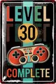 Blechschild 30 Schild Geburtstag Deko Geburtstagsschild 30 Mann für Gamer 20x30