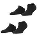 Esprit Sneakersocken Uni 2-Pack Sneakersocken mit hohem Baumwollanteil (2-Paar) mit hohem Baumwollanteil schwarz 35-38