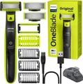 Philips OneBlade QP-2824/10 Rasierer Folienschaber Trimmer Grau Limette Akku
