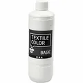 Creativ Company Textilfarbe weiß 500ml - langlebige Stofffarbe für Hobby