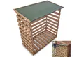 Zooprinz Kaminholzregal "Fire" aus Holz mit Bitumendach, BxTxH:121,5x65x124 cm, 0,73 m³