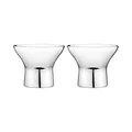 Georg Jensen Eierbecher 2 Stück, Edelstahl, Stainless Steel, 16 x 16 x 7.3 cm