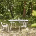 Rechteckiger Gartentisch aus Premium-Terrazzo und Metall 160 cm Elio green