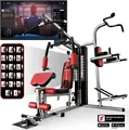 Sportstech Kraftstation HGX200 | 45 Übungen | Dip Station | EVA-Polster
