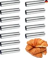 Cannoli Backform,  12tlg Schillerlockenform Set Gerade Röhrchen Spritztüllen Sch