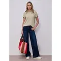 STREET ONE T-Shirt Rundhalsausschnitt beige 40 EU