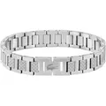 Freundschaftsarmband LACOSTE "Schmuck Parnterarmband METROPOLE, 2040117, 2040418, 2040419, 2040120", silber (edelstahlfarben), Armbänder, Herren, Edelstahl