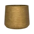 Finestgreen Patt Pflanzgefäß Gold XL | Blumentopf für Innen- und Außenbereich, Frostfest, UV-Beständig, wasserdicht | Blumenkübel Betonoptik
