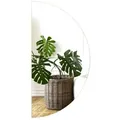 Tulup LED-Lichtspiegel Wandspiegel Halbrund Badspiegel Spiegel Neutralweiß LED-Beleuchtung (Neutralweiß 4000K) 50 cm x 100 cm