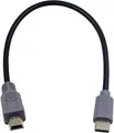 USB C zu Mini USB OTG Kabel 25 cm Metallstecker