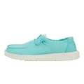 Hey Dude Damen Wendy Canvas Moccasin, Turquoise, 40 EU