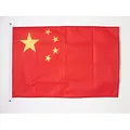 AZ FLAG Bootflagge China - 45x30 cm - Chinesische Bootsfahne 30 x 45 cm Marine Flaggen - Flaggen