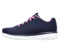 Skechers Damen Graceful Get Connected Sneakers, Navy Mesh Pink Trim, 41 EU